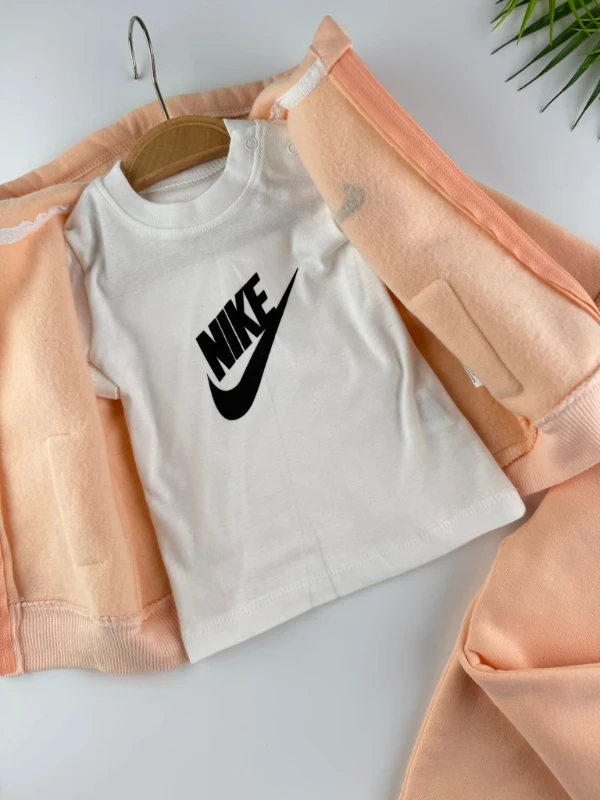 Marka Bol Paça Baskı Detaylı 3 İp Şardonlu Kışlık Kız Bebek 3'lüTakım - YAVRUAĞZI