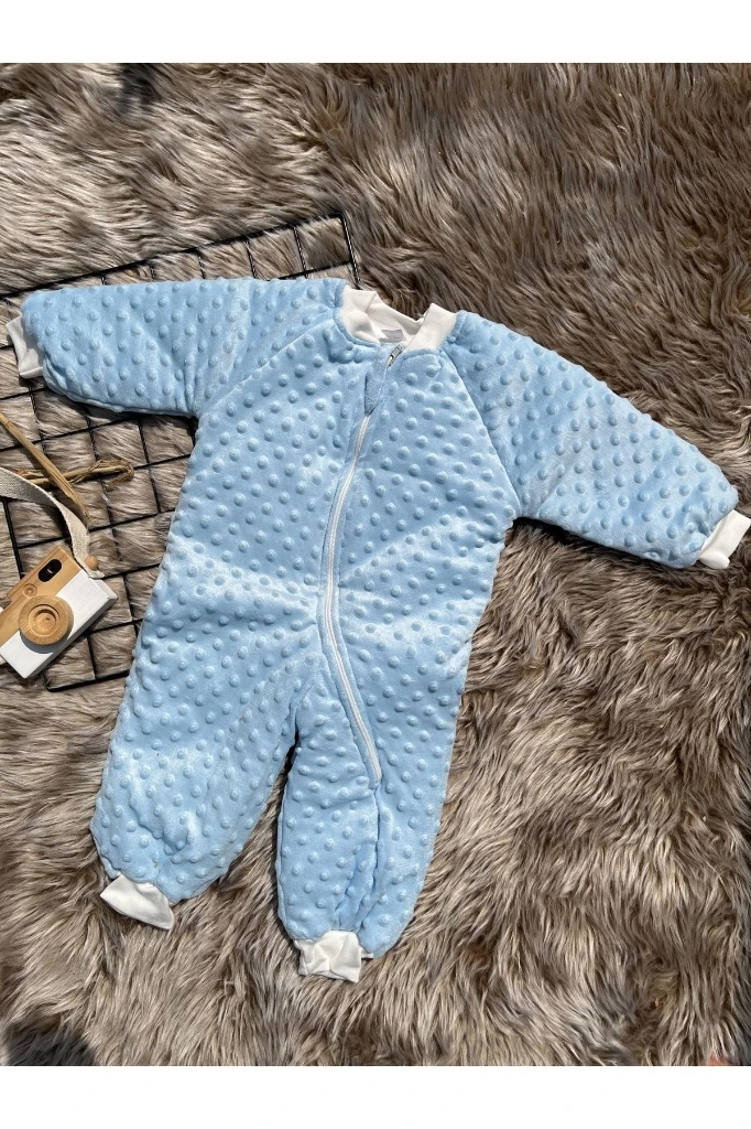 Unisex Nohut Bebek/çocuk Uyku Tulumu - MAVİ