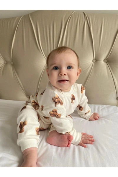 %100 Pamuk Mevsimlik Unisex Pinterest Takım - KAHVERENGİ