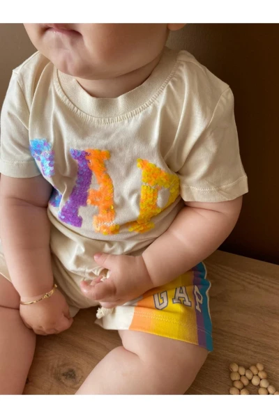 Gap Pullu Yazlık Kız Bebek/Çocuk İkili Takım - RENKLİ
