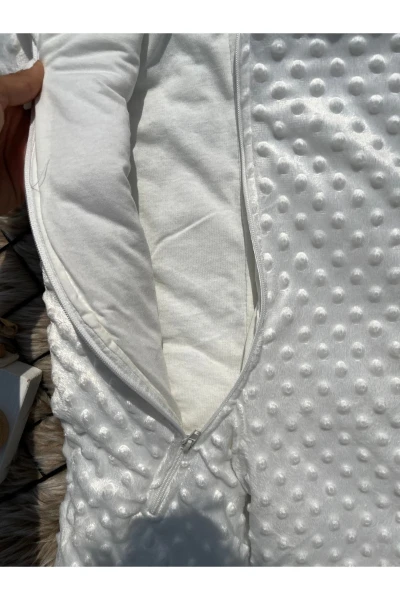 Unisex Nohut Bebek/çocuk Uyku Tulumu - BEYAZ