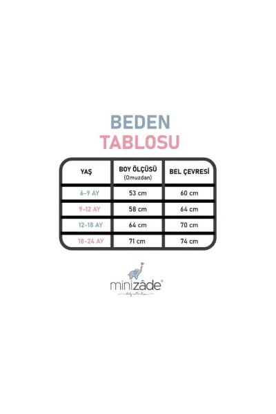Welsoft Peluş Fermuarlı Kışlık Kız Geyik Bebek Uyku Tulumu - PEMBE-KIRÇILLI GRİ