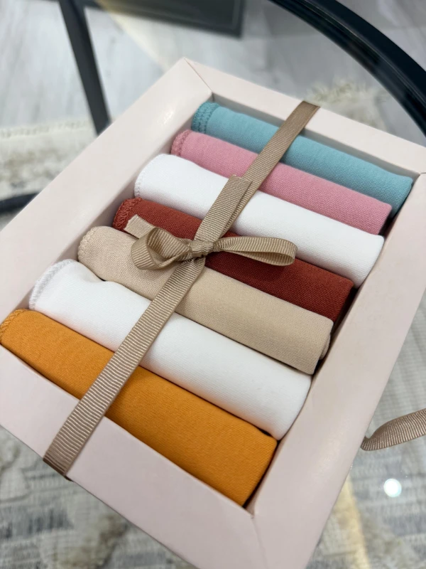 Özel Seri 7'li %100 Pamuklu Bebek Ağız Silme Mendili - PEMBE