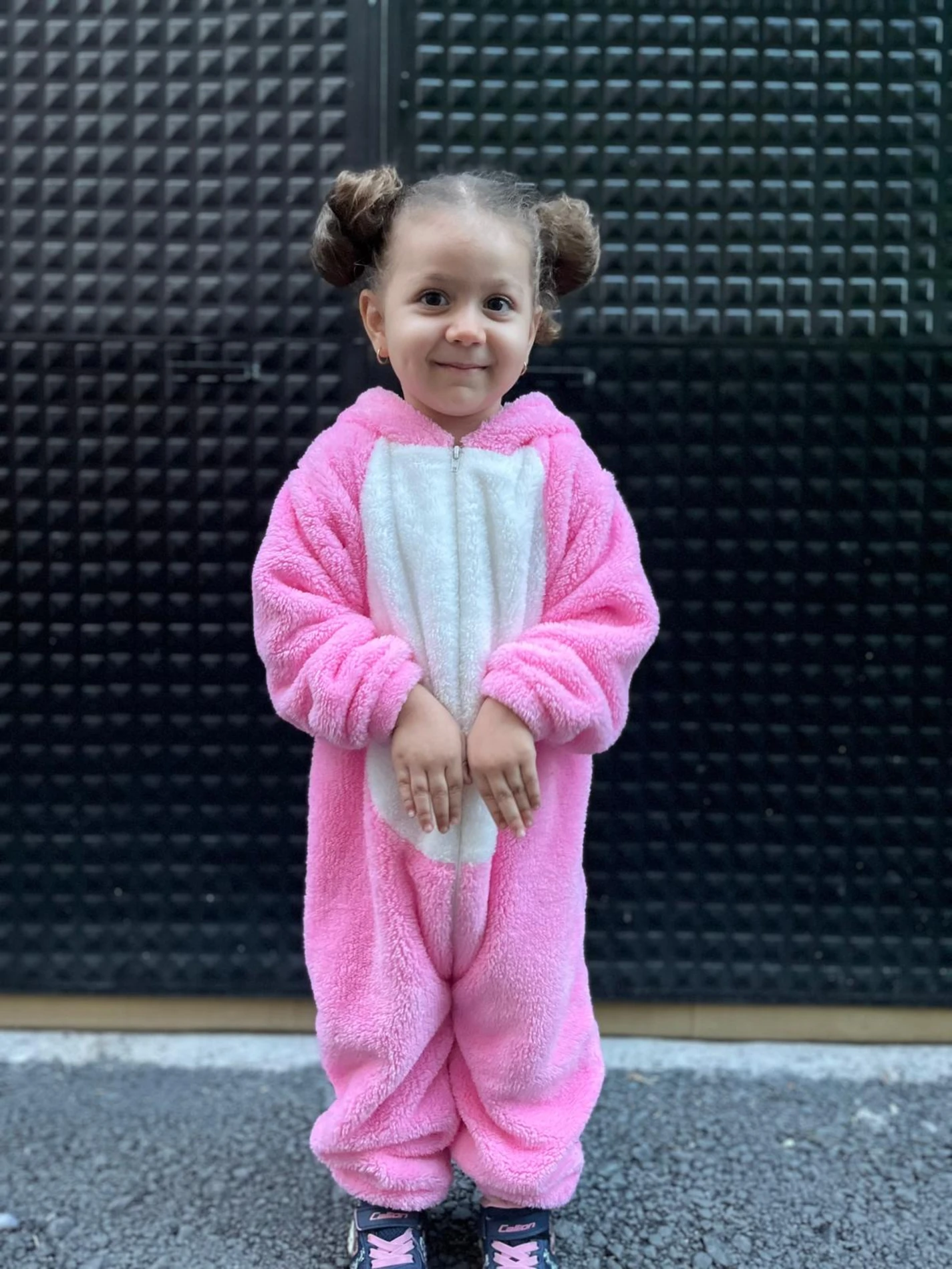 Welsoft Peluş Unisex Fermuarlı Kışlık Tavşan Çocuk Uyku Tulumu - PEMBE