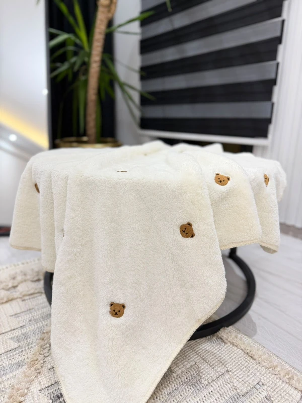 NAKIŞLI WELSOFT 90*100 CM BEBEK BATTANİYESİ - KAHVERENGİ